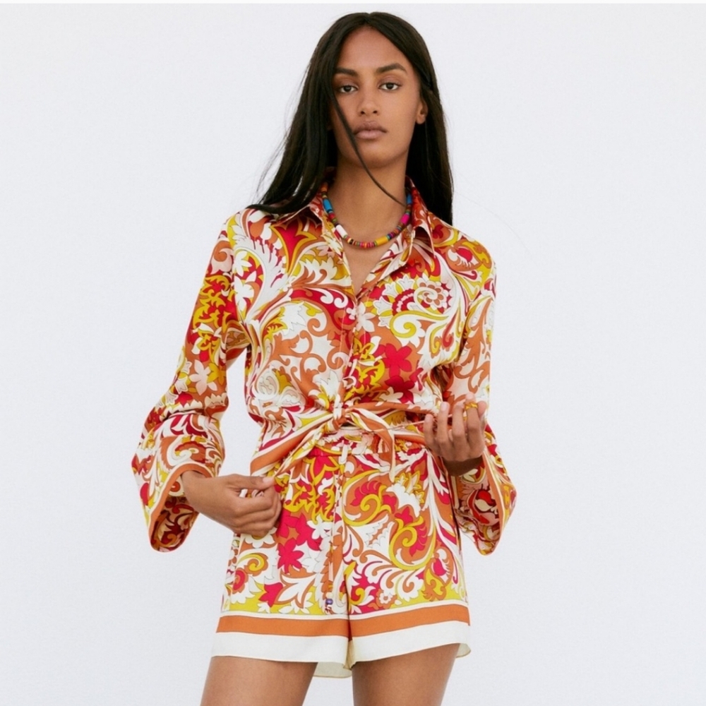 NEW NWT Zara Flowy Shorts